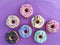 Set Of 3 Big Prop Donuts New Colors