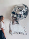 Low Poly Art, Low Poly Mirror Woman, 3D Printed Wall Art, Woman's Bust