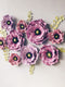 Set Of 9 Foam Anemone and Poppy Flowers And 7 Leaves