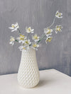 3D Printed Vase With Spring Flowers, Vase With Handmade Flowers