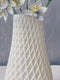 3D Printed Vase With Spring Flowers, Vase With Handmade Flowers