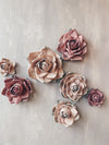 Set Of 7 Large Foam Rose Flowers Like Real, Handmade Flowers