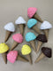 Set of 20 prop foam  Ice creams Decoration - 20 pcs holders