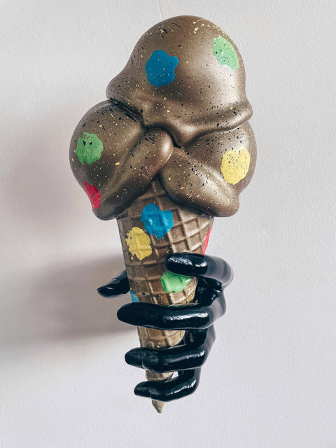 3 Fake Gelato With Design, Party Decor, Girl's Party