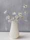 3D Printed Vase With Spring Flowers, Vase With Handmade Flowers