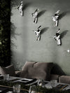 Set Of 3 Half Hummingbird, Wall art, Wall decoration, Unique Low Poly Design, Mirror Object