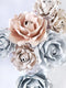 Set Of 5 Large Foam Rose Flowers