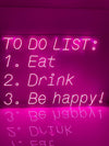 To Do List LED Neon Sign