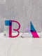 Modern Style Custom Letters, Baby from Acrylic, Abstract Multicolored Alphabet Letters,  Personalized Letters For Gift