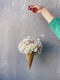 New Flowers Set of fake Ice Creams, Ice cream With flowers L Size, Fake Cone With Flowers