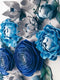 Set Of 15 Foam Flowers And 10 Leaves