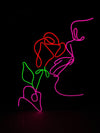 Girl With Rose LED Neon Sign