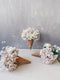 New Flowers Set of fake Ice Creams, Ice cream With flowers L Size, Fake Cone With Flowers