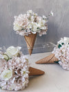 New Flowers Set of fake Ice Creams, Ice cream With flowers L Size, Fake Cone With Flowers