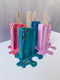 Set of 4 Melted Ice Creams on Stick, Puzzle Fake Ice Cream, Handmade Ice Cream Art With Puzzle