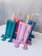 Set of 4 Melted Ice Creams on Stick, Puzzle Fake Ice Cream, Handmade Ice Cream Art With Puzzle