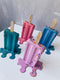 Set of 4 Melted Ice Creams on Stick, Puzzle Fake Ice Cream, Handmade Ice Cream Art With Puzzle