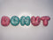 Custom Letters, Fake Donut Alphabet Letters, Personalized Donut Initials, Baby Shower decor