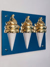 Ice Cream Wall Art - Fake Ice Cream Design, Sweet Cones, Café design.